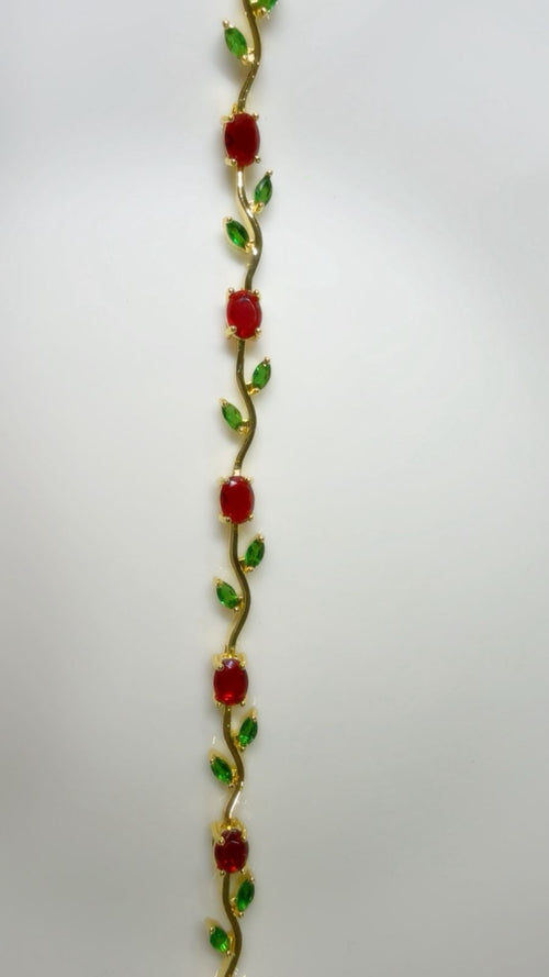 Red & Green Viral- Fairy Tulip Bracelet